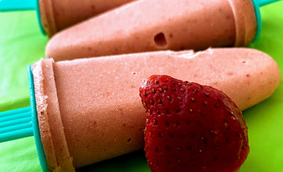 Refreshing Strawberry Sorbet Pops