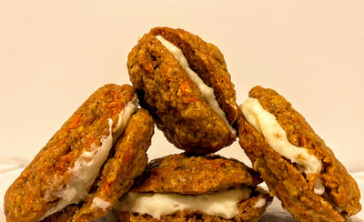 Carrot Cake Sandwich Cookies with Cream Cheese Filling