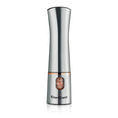 Electric Spice Grinder, Rose and Stainless Steel, Adjustable Coarseness & LED Light, Batteries & Bonus Accessories Included