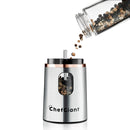 Electric Spice Grinder, Rose and Stainless Steel, Adjustable Coarseness & LED Light, Batteries & Bonus Accessories Included