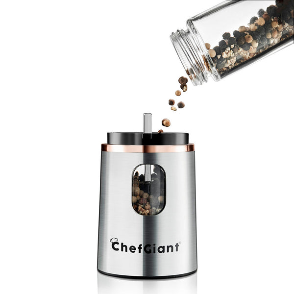 Electric Spice Grinder, Rose and Stainless Steel, Adjustable Coarsenes –  ChefGiant