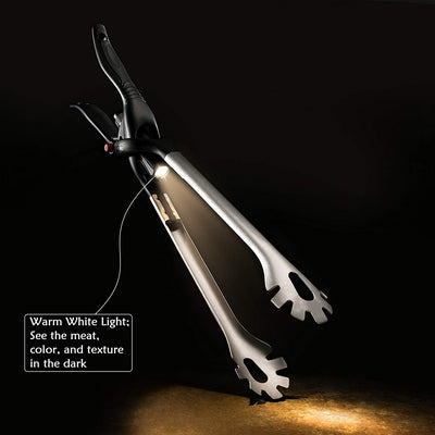 Ultimate BBQ Grill Tongs with LED Flashlight